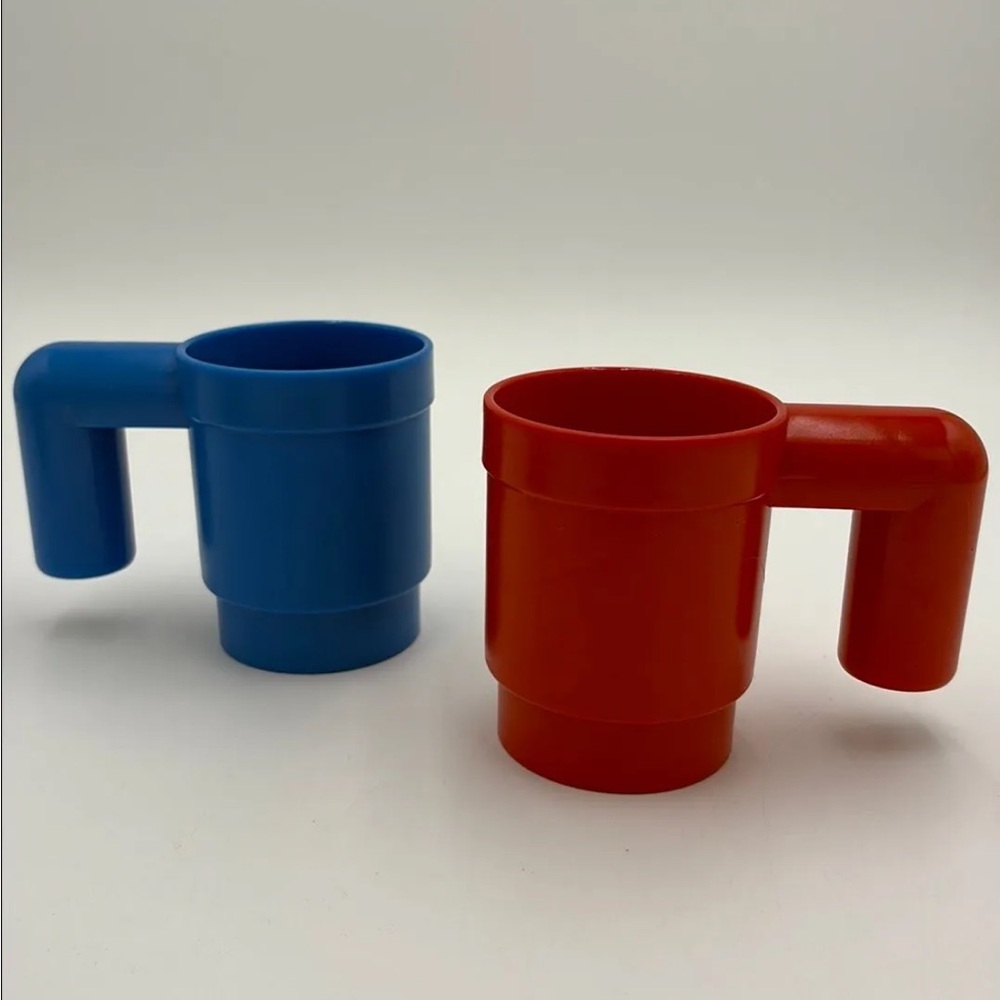 Scaled up LEGO mugs